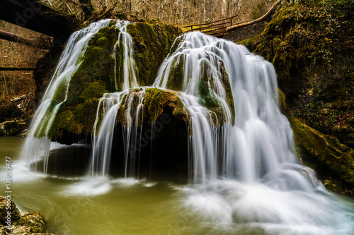 Fototapeta Naklejka Na Ścianę i Meble -  beautiful waterfall in Romania. waterfall Bigar