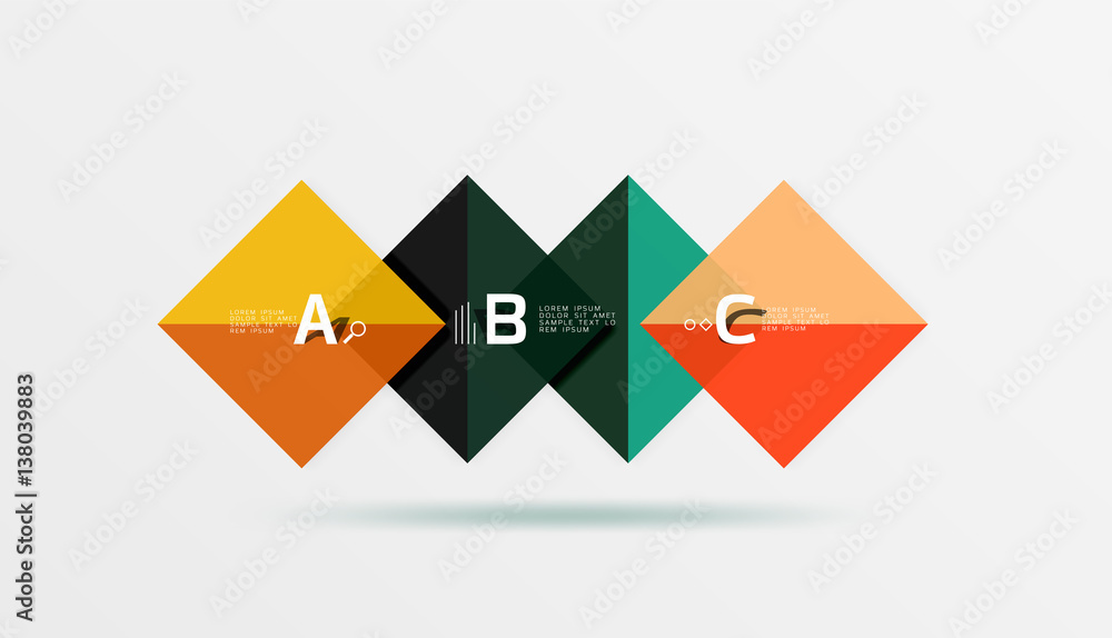 Square geometric abstract background Square geometric abstract background