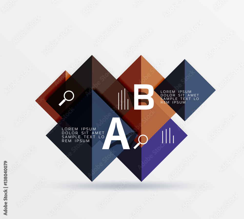 Square geometric abstract background Square geometric abstract background