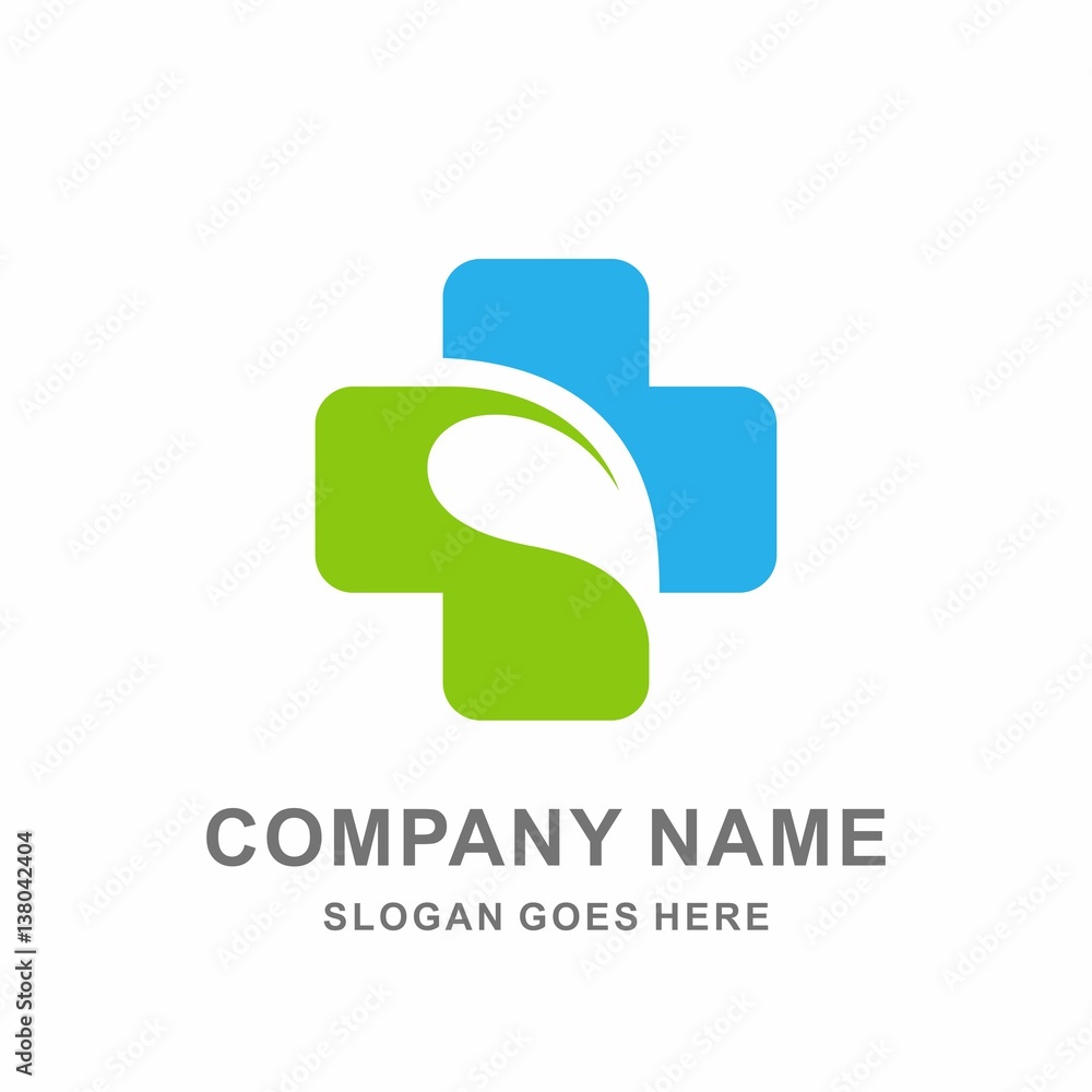 Medical Pharmacy Geometric Cross Herbal Green Leaf Hospital Clinic Business Company Stock Vector Logo Design Template Medical Pharmacy Geometric Cross Herbal Green Leaf Hospital Clinic Business Company Stock Vector Logo Design Template