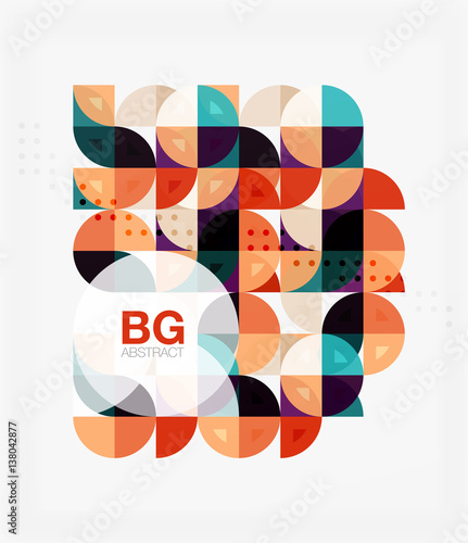 Vector modern elegant circle banner