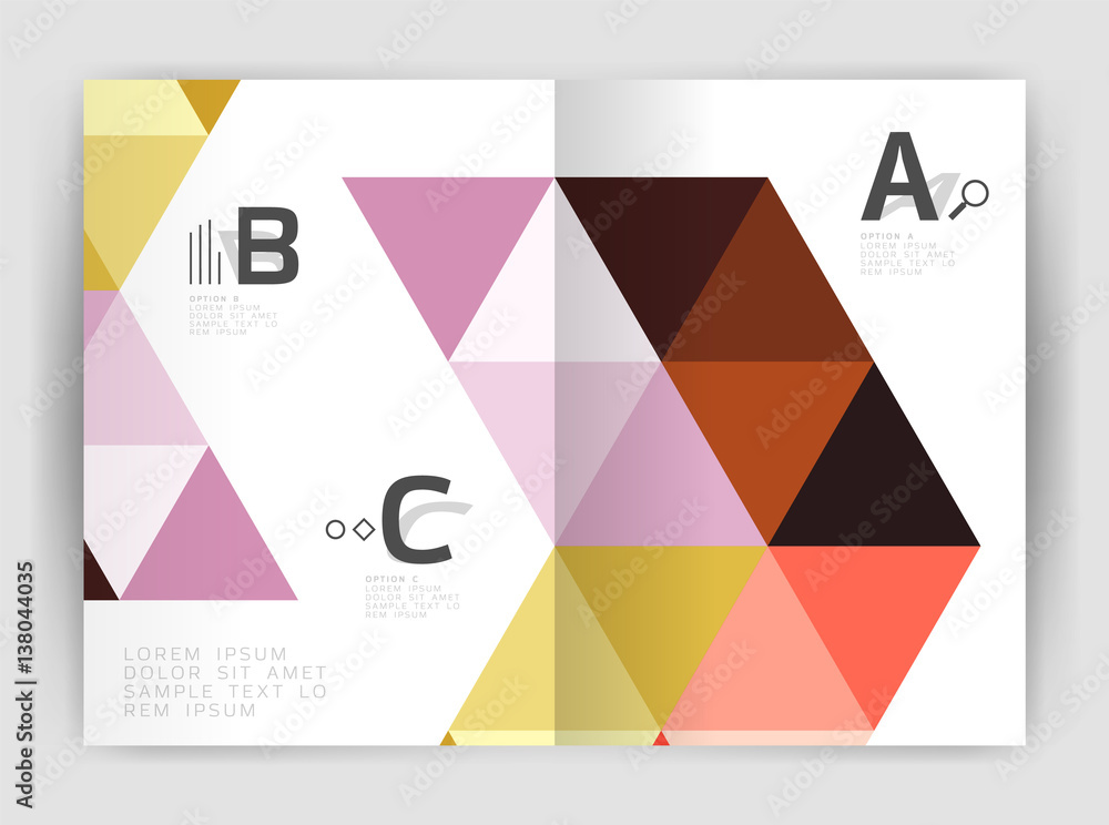 Modern business brochure or leaflet print cover template Modern business brochure or leaflet print cover template