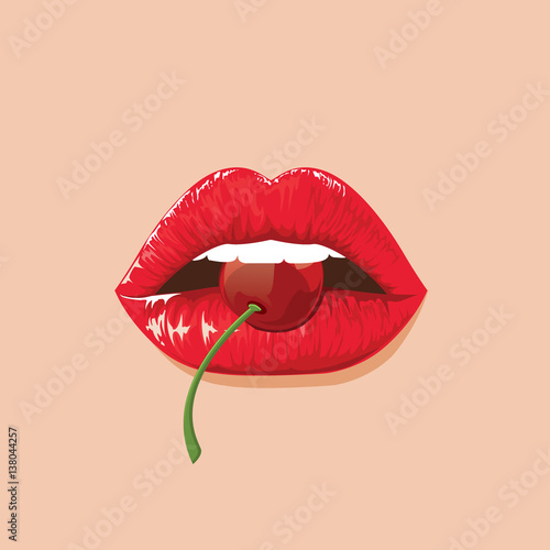 illustration. sexy lips