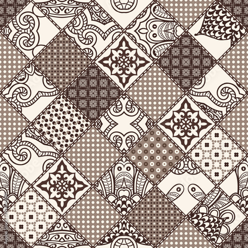 abstract seamless patchwork pattern