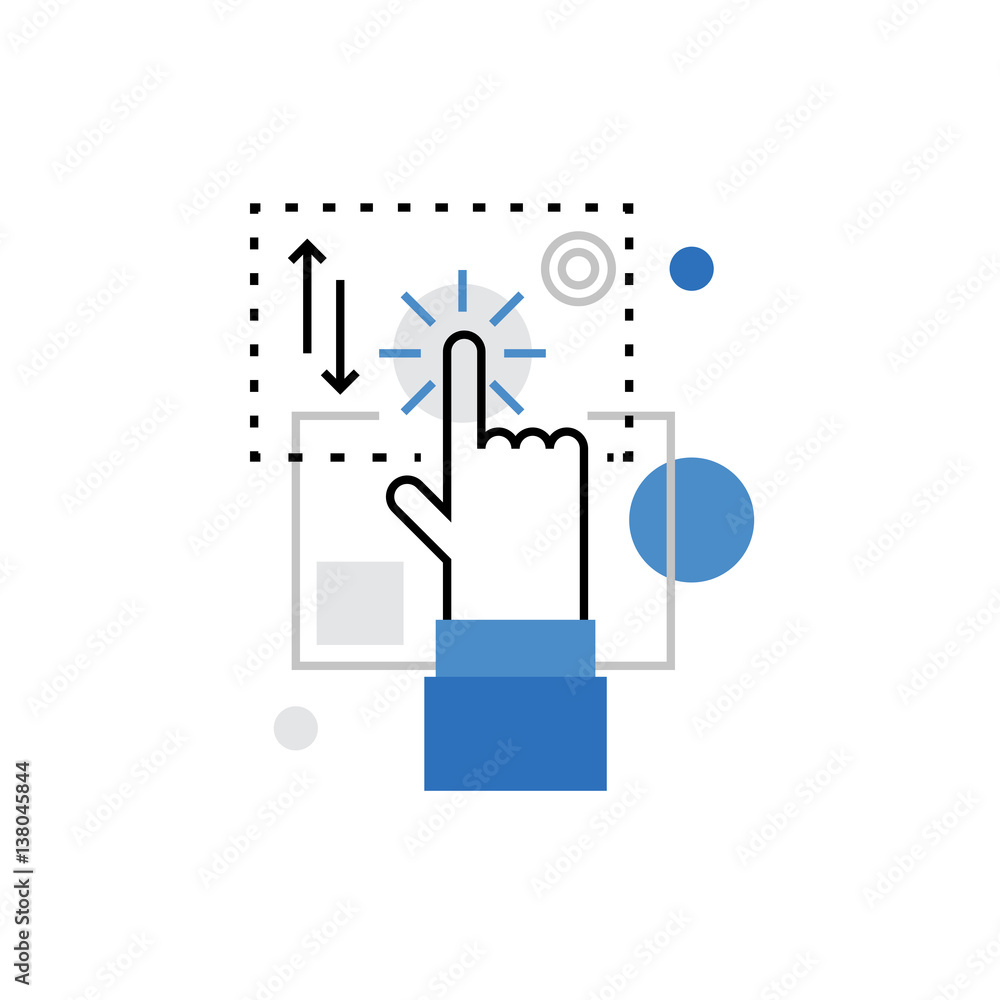 Touchscreen Monoflat Icon. Touchscreen Monoflat Icon.