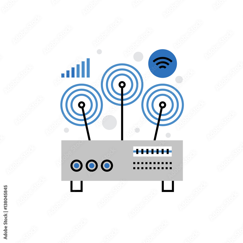 Wifi Router Monoflat Icon.
