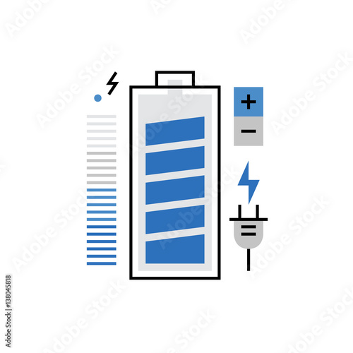 Battery Charging Monoflat Icon.