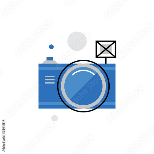 Digital Camera Monoflat Icon.