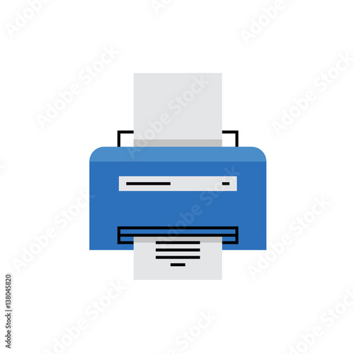 Laser Printer Monoflat Icon.