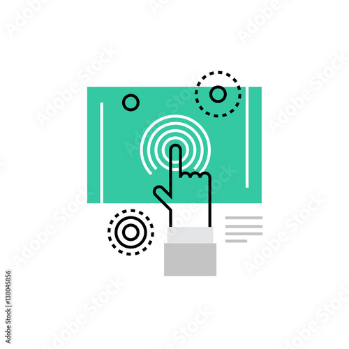 User Interaction Monoflat Icon.