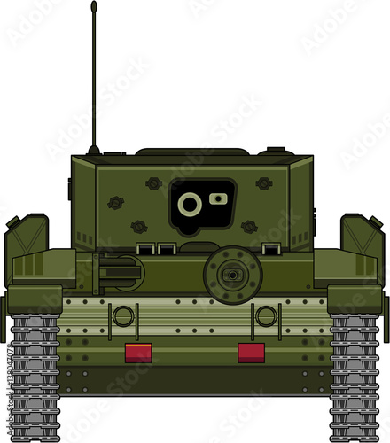 Cartoon Army Tank