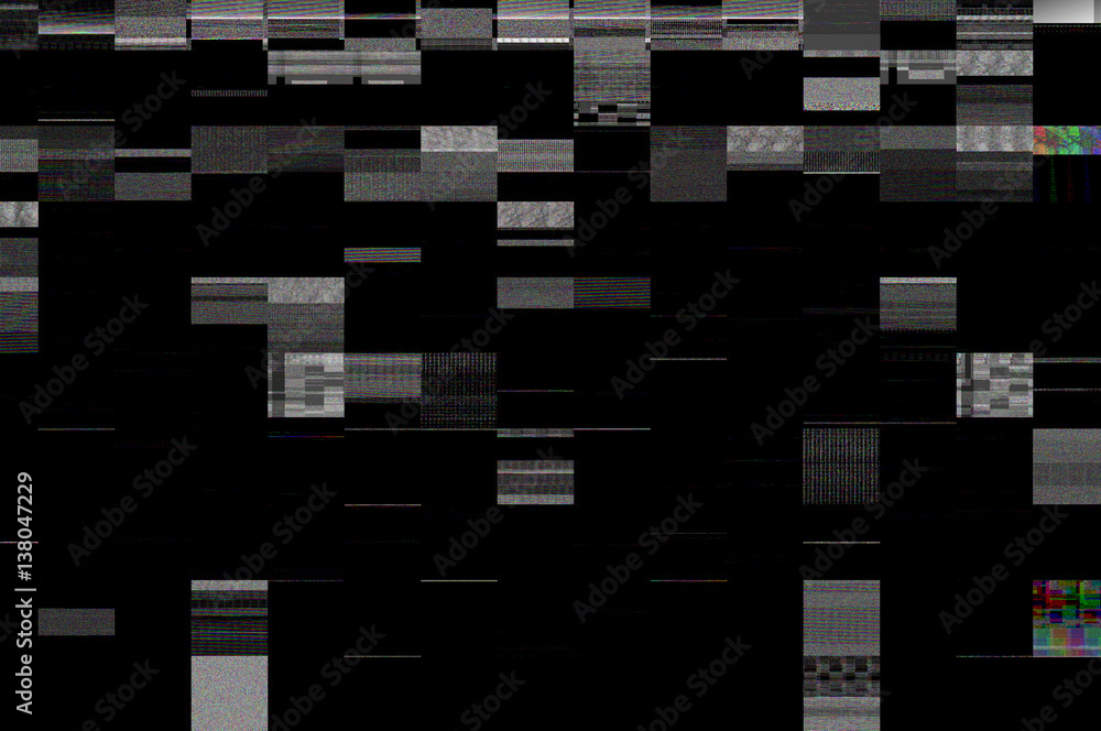 Digitale Stoerung / Abstrakter Hintergrund einer digitalen Stoerung.
