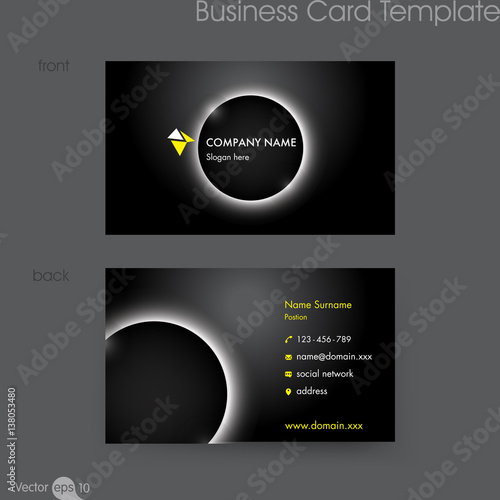Business card template