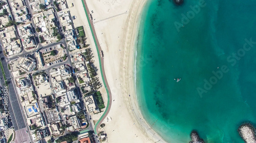 Photography Drone View Dubai Coastal landscape