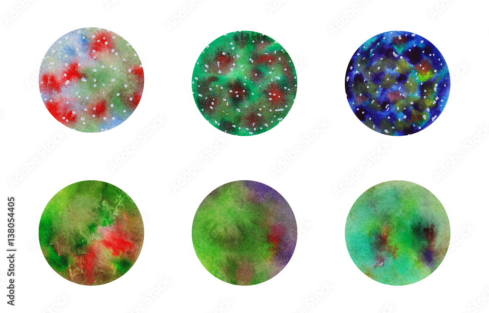 Watercolor circle abstract background Watercolor circle abstract background