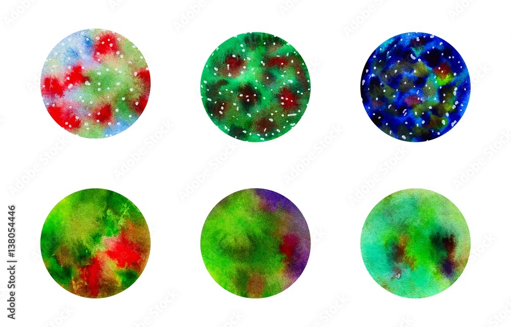 Watercolor circle abstract background Watercolor circle abstract background