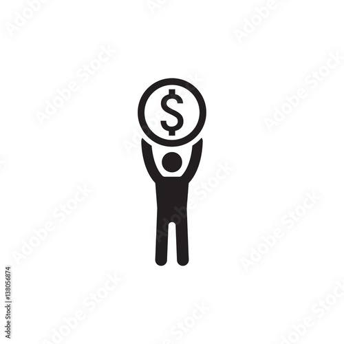 Achievement Icon. Business Concept. Flat Design.
