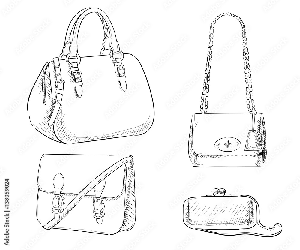 Tote Bag Design flat sketch : HYDNSTUDIOㅣAll about digital fashion design