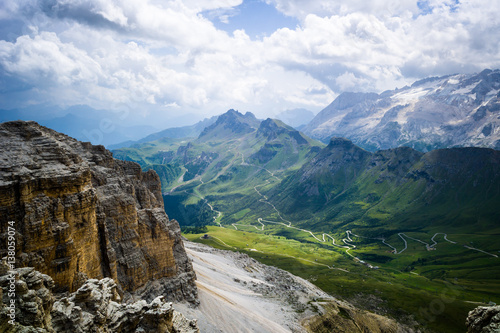 Mountain landscape of Dolomites, Italy
