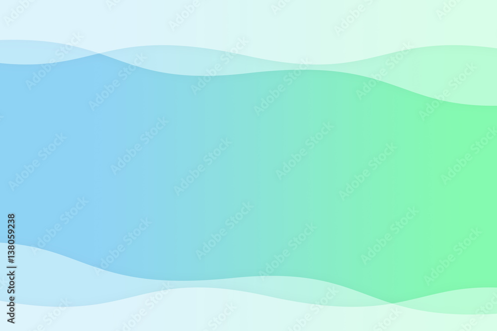 Blue and green gradient abstract background with copy space