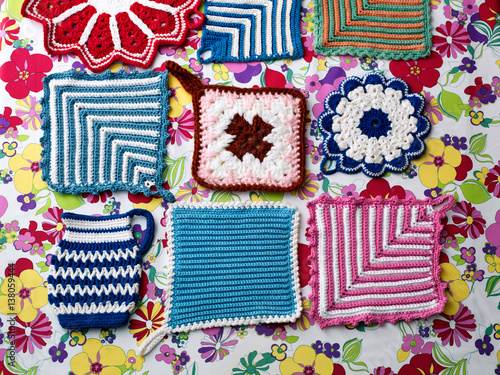 Crochet pot cloth