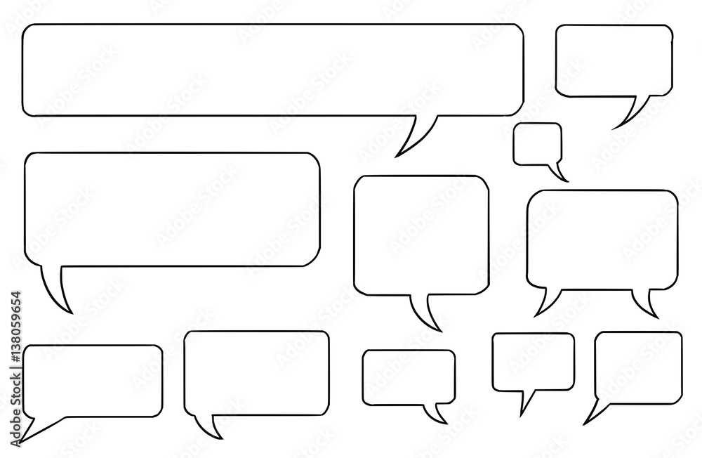 Comic Speech Text Vector Bubbles Set03 Comic Speech Text Vector Bubbles Set03