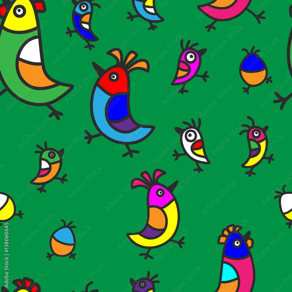 Seamless pattern with birds Seamless pattern with birds