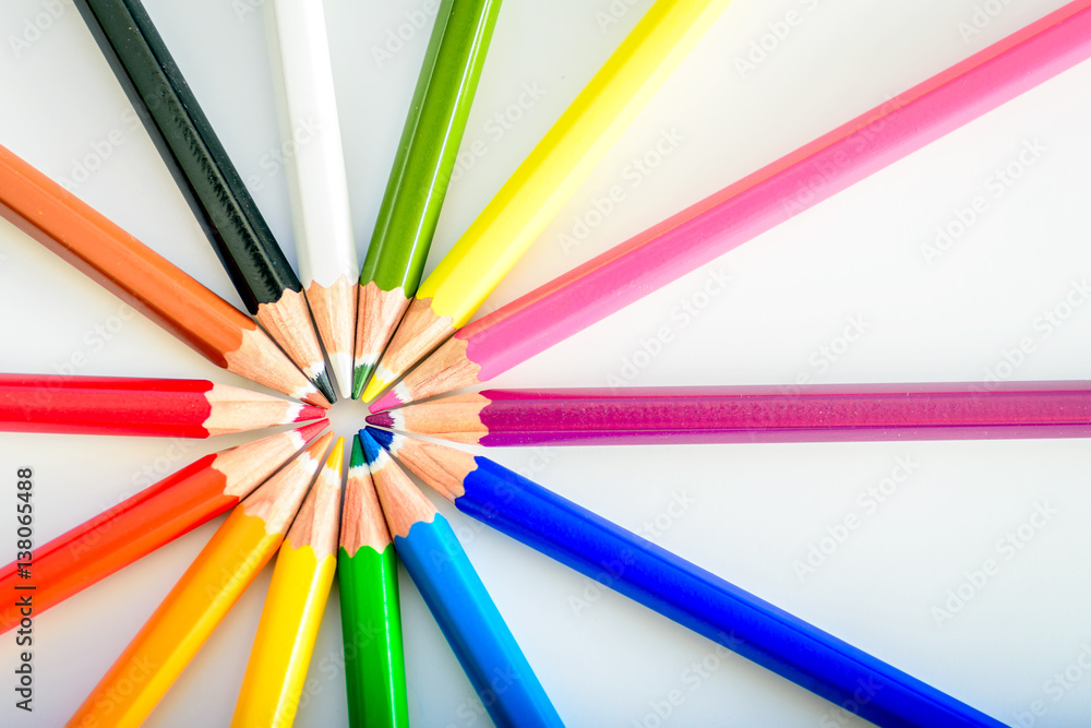 Bunch of sharp colorful pencils Bunch of sharp colorful pencils