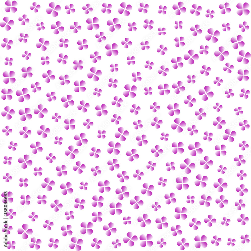abstract purple flowers. poster spring petals. white background. vector illustration.