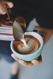 coffee latte in coffee shop