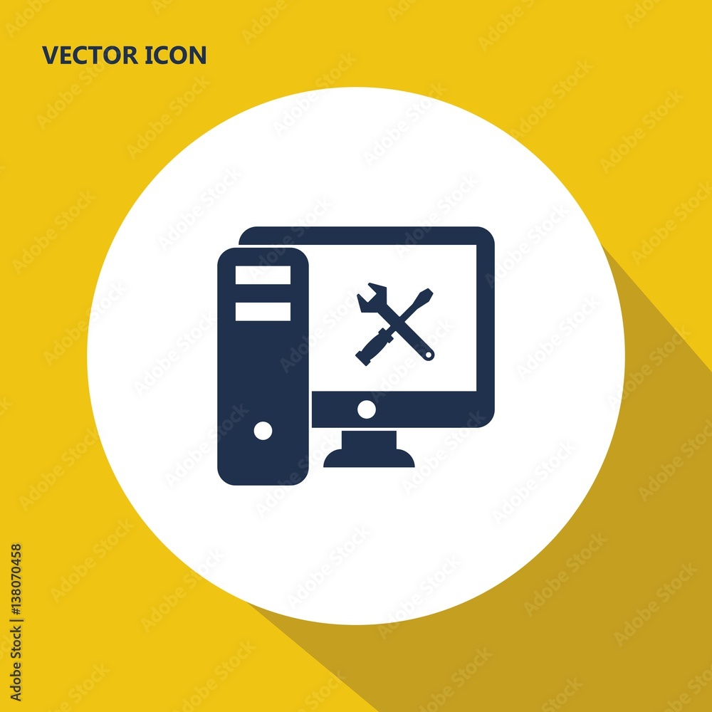 computer repair vector icon computer repair vector icon