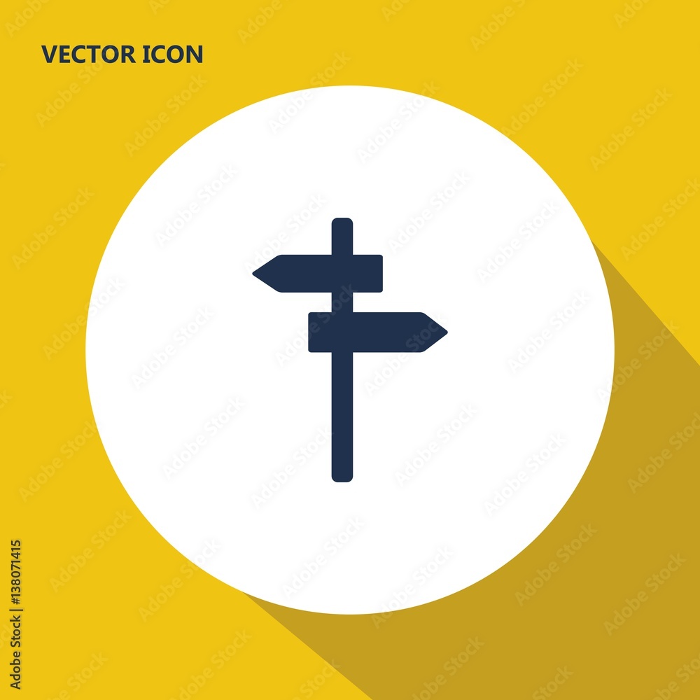 signpost vector icon signpost vector icon