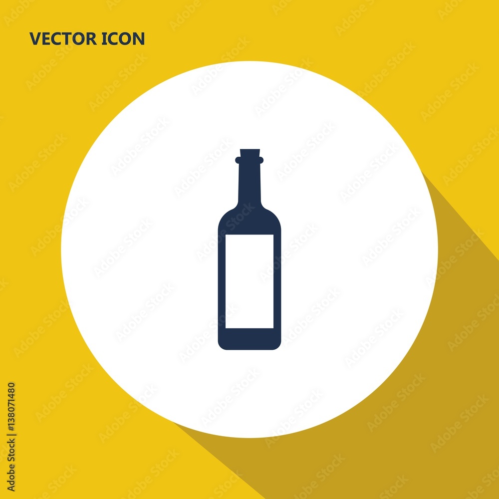 wine bottle vector icon wine bottle vector icon