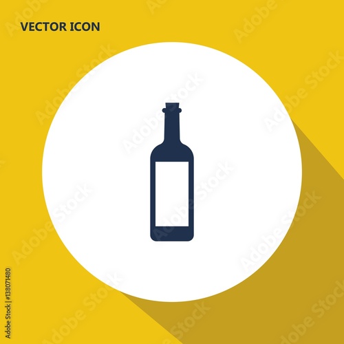 wine bottle vector icon