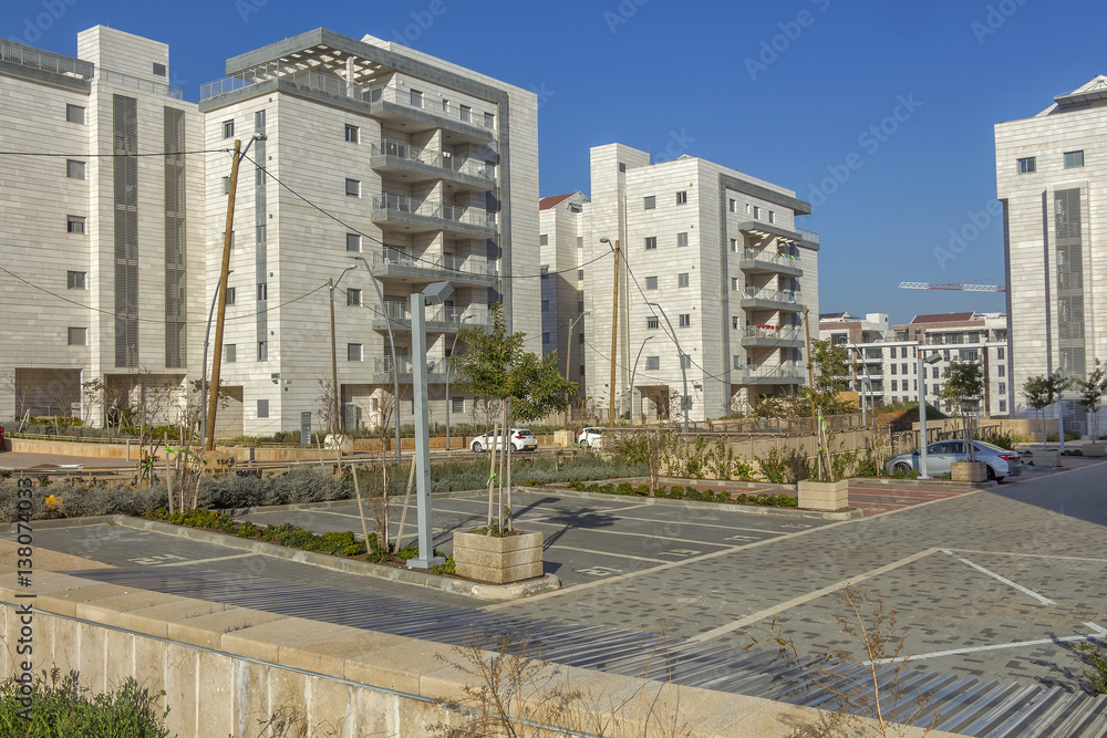 Construction of a residential area.