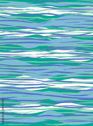 Wave Pattern in Blue