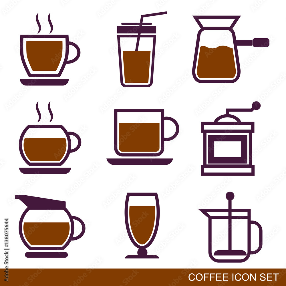 coffee icon set coffee icon set