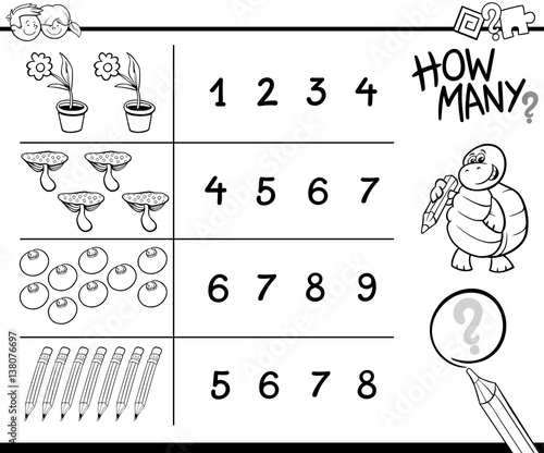 counting game coloring page