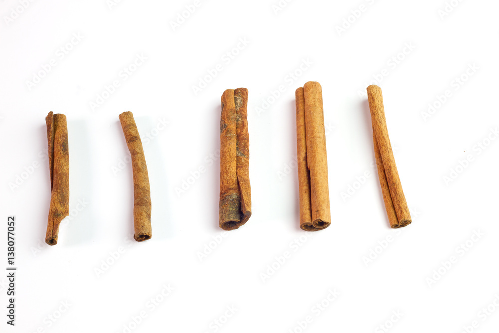 Cinnamon Sticks isolated on a white background Cinnamon Sticks isolated on a white background