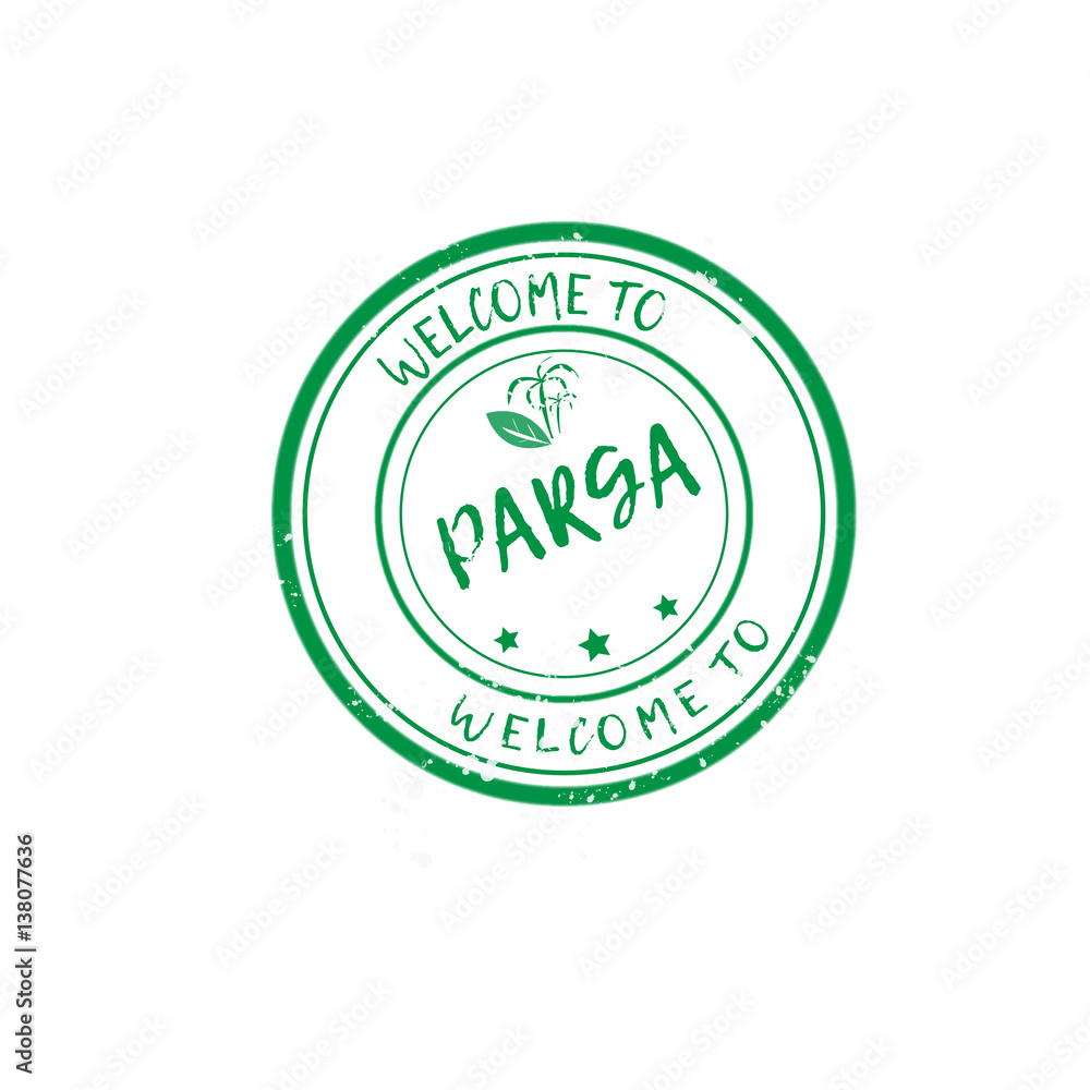 Welcome to Parga rubber stamp Welcome to Parga rubber stamp