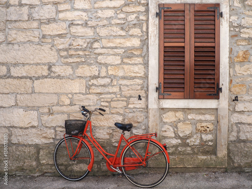 Old bicycle on a side street
