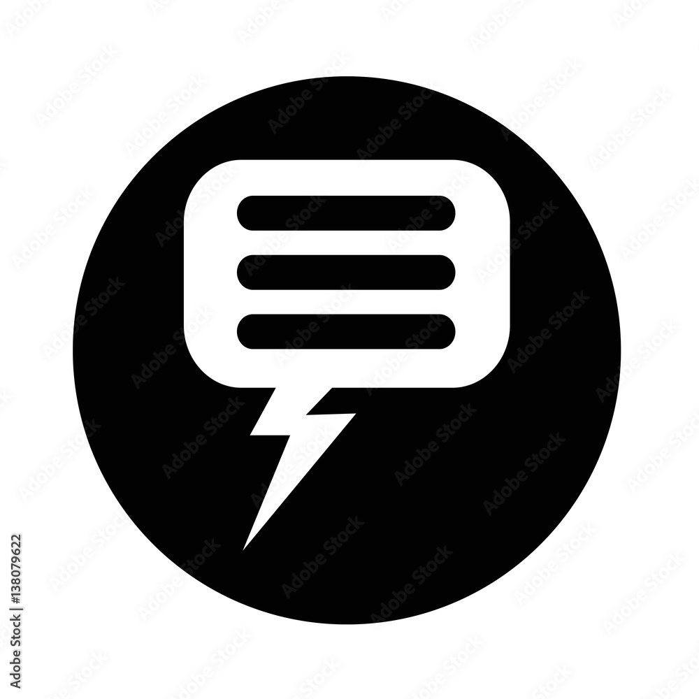 Speech bubble icon Speech bubble icon