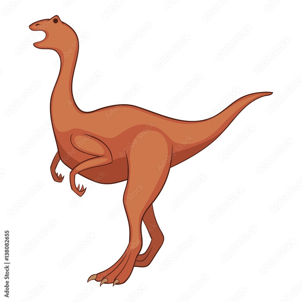 Obraz premium Allosaurus icon, cartoon style