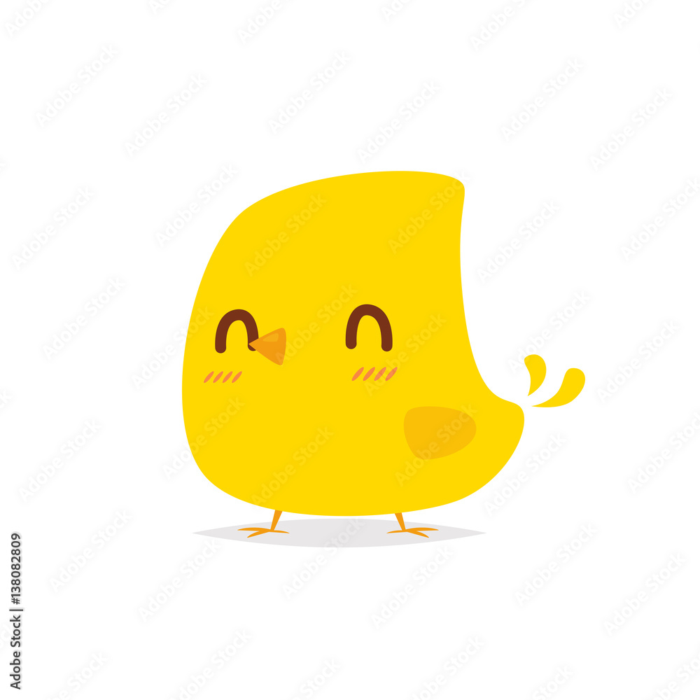 Cute happy chicken vector Cute happy chicken vector