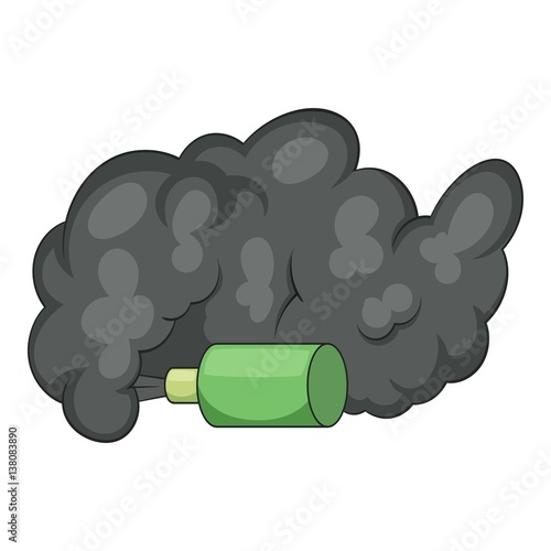 Molotov cocktail icon, cartoon style