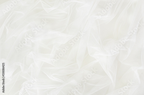 Tableau sur toile White tulle drapery