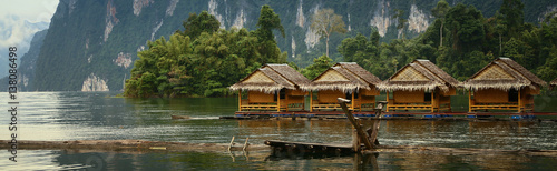 Bungalow - Cheow Lan Lake, Khao Sok National Park in southern Thailand