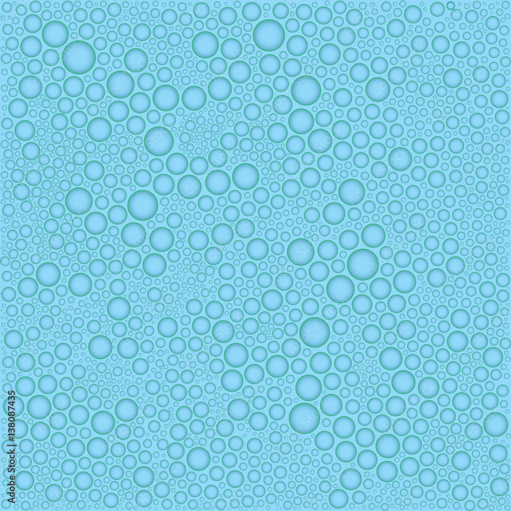 Abstract  blue bubble background