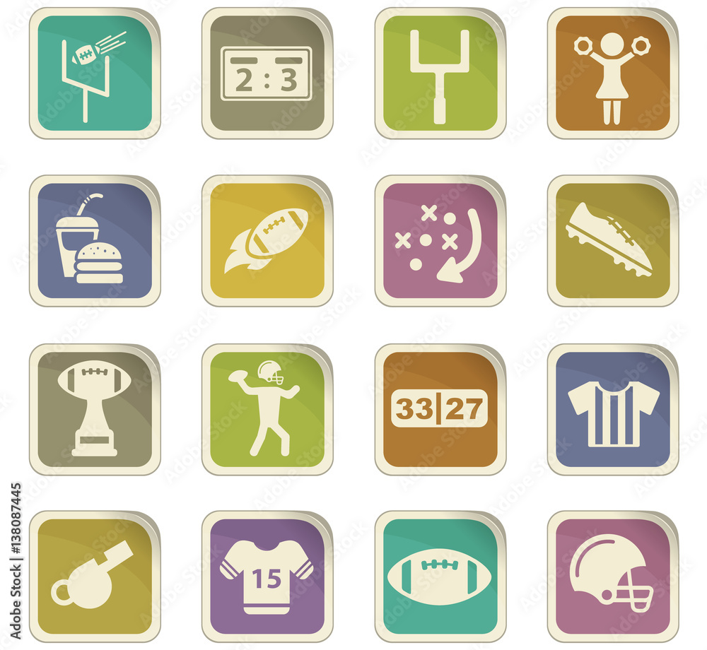 american football icon set american football icon set