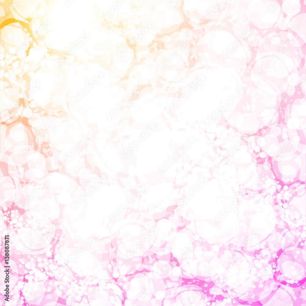 Colorful bubbles pattern. White modern stylish texture. Abstract background with hand drawn elements.